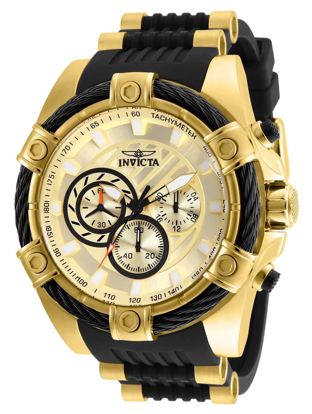 Invicta Men's 25526 Bolt Analog Quartz Watch 52mm | Water-Resistant Sport Style