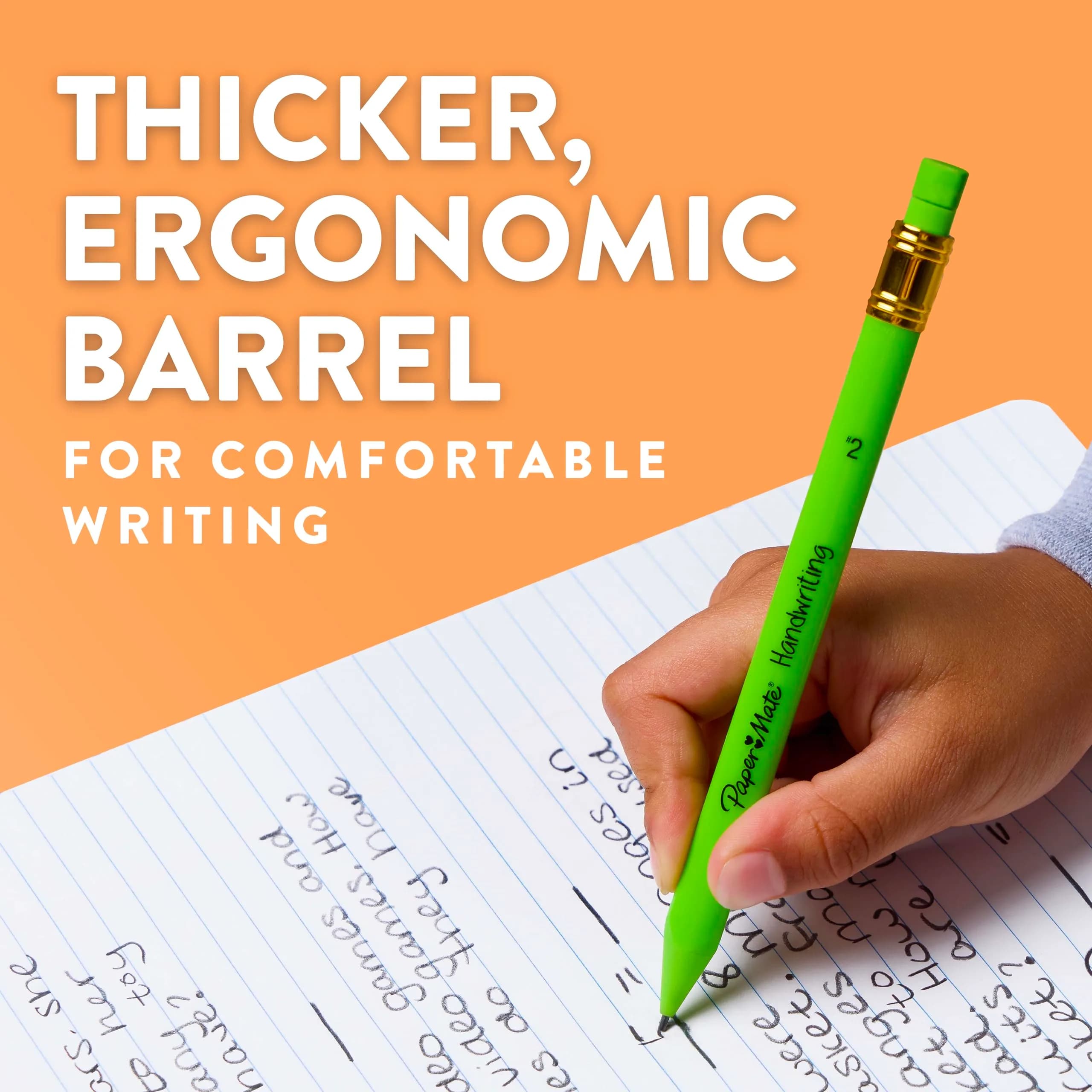 Paper Mate Handwriting Triangular Mechanical Pencils 1.3mm (5 Count) | Smooth Ink Flow for Students - view 8