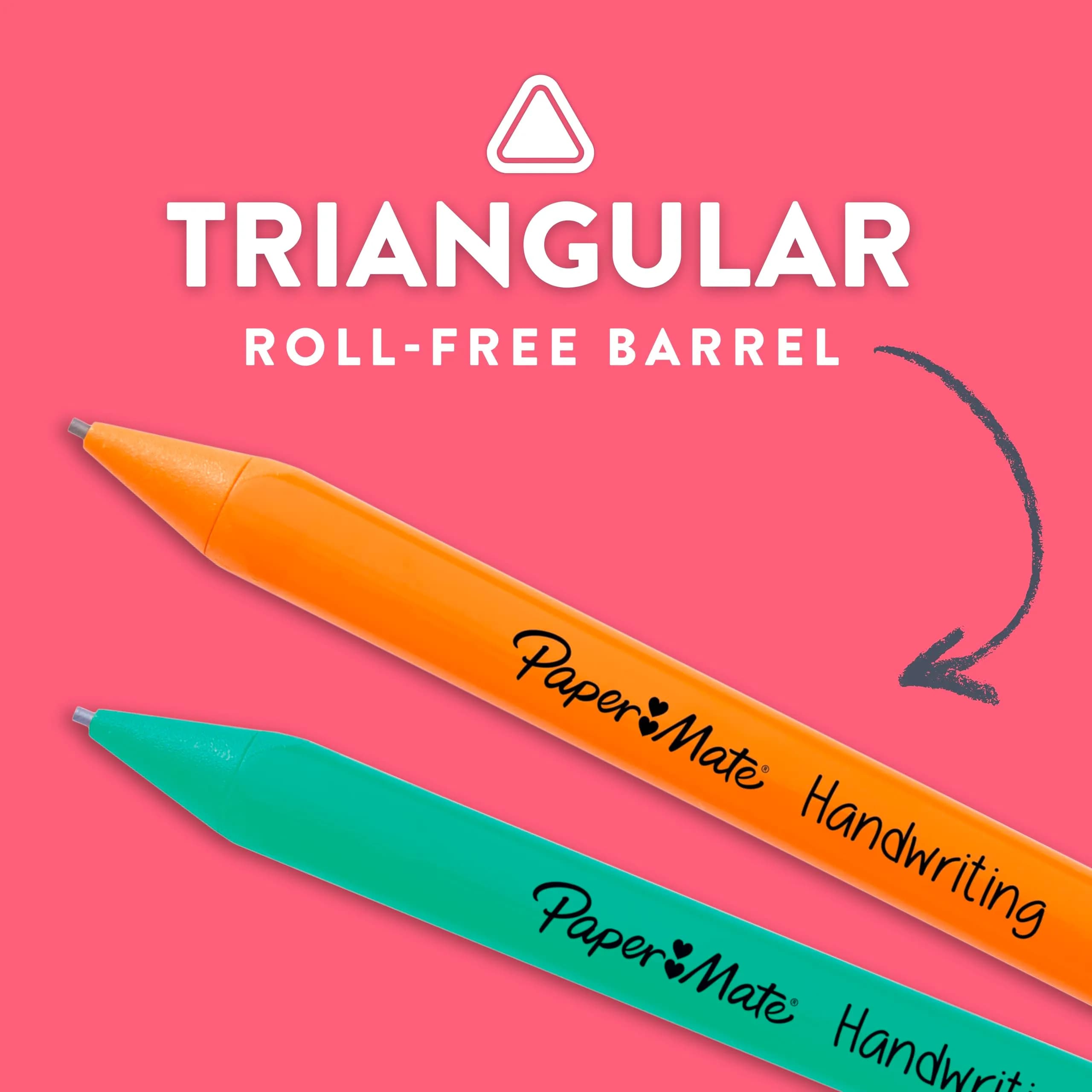 Paper Mate Handwriting Triangular Mechanical Pencils 1.3mm (5 Count) | Smooth Ink Flow for Students - view 3