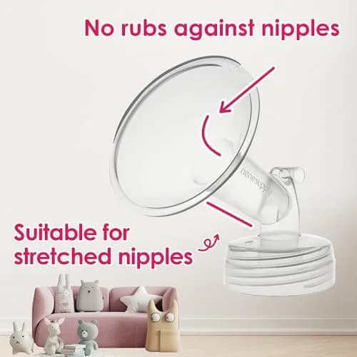 NENESUPPLY 19mm (XS) Breast Pump Flanges 2-Pack | Compatible with Spectra S1/S2/9+ thumbnail 7
