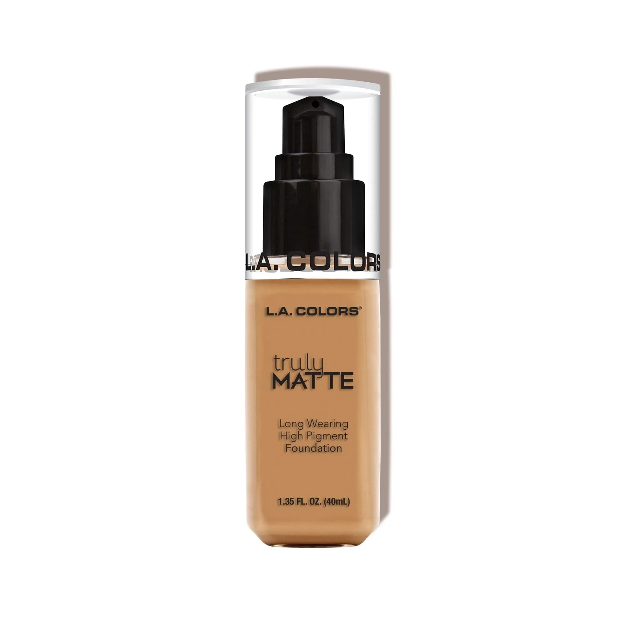 L.A. COLORS Truly Matte Foundation Warm Honey 40ml (1.41 Fl Oz) | Long-Wearing Matte Finish — Warm Honey