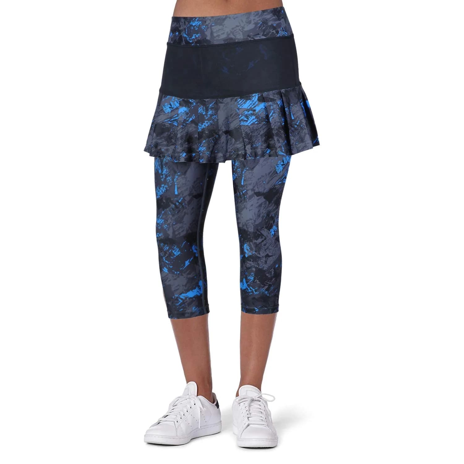 ANIVIVO Women Skirted Leggings Tennis Yoga Legging with Skirt Darkblue S | High Waist, Moisture Wicking, Pockets, Perfect for Active Women