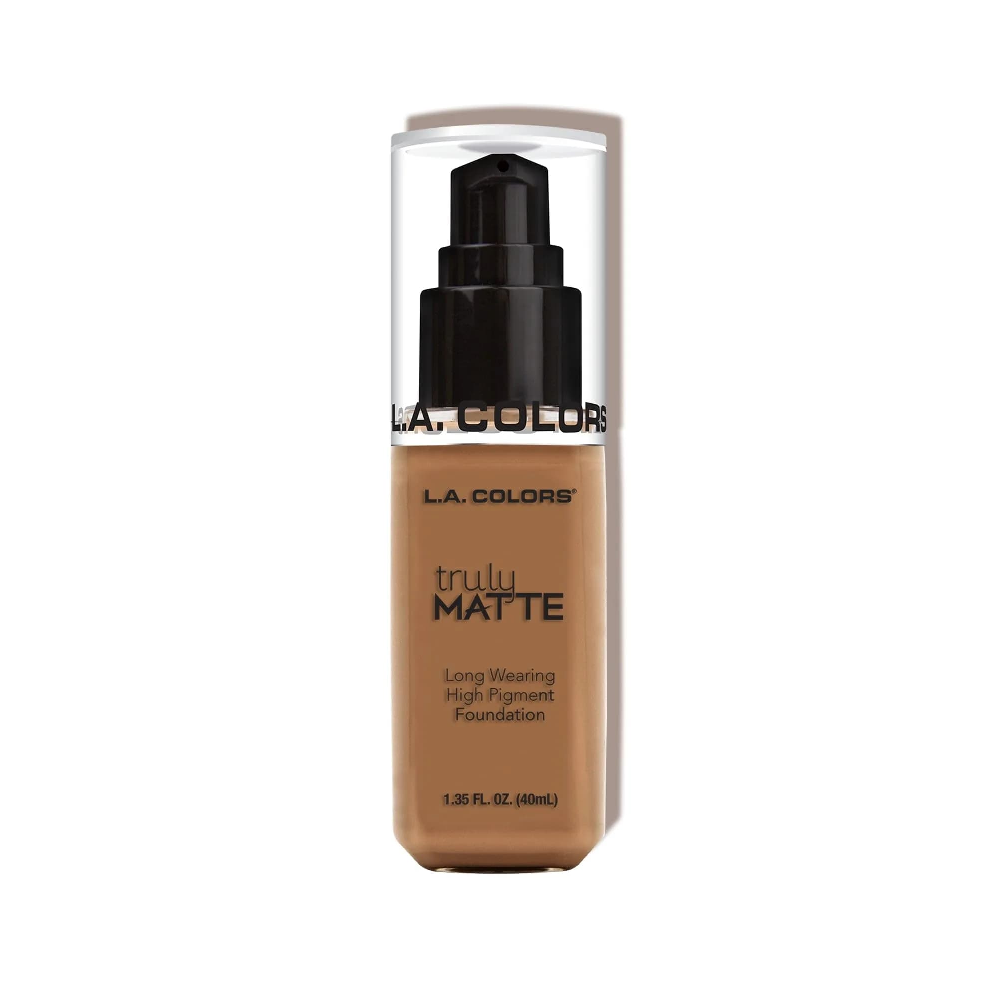 L.A. COLORS Truly Matte Foundation Deep Tan 85ml (2.9 Fl Oz) | Long-Wearing Matte Finish — Deep Tan