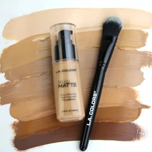 L.A. COLORS Truly Matte Foundation Cafe 2.9 Fl Oz (85 ml) | High-Pigment, Long-Wear Matte Finish thumbnail 10