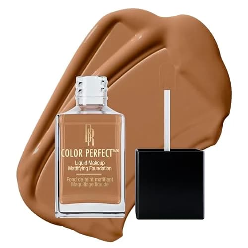 Black Radiance Color Perfect Liquid Make-Up Bisque 1 Fl Oz (29.57 ml) | Full Coverage Foundation for Deeper Skin Tones thumbnail 1