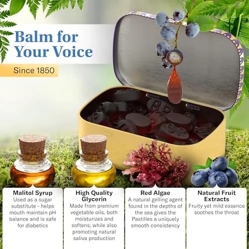 GRETHER'S Sugarfree Blueberry Pastilles 100g (3.5 oz) | Soothes Dry Mouth & Throat thumbnail 4