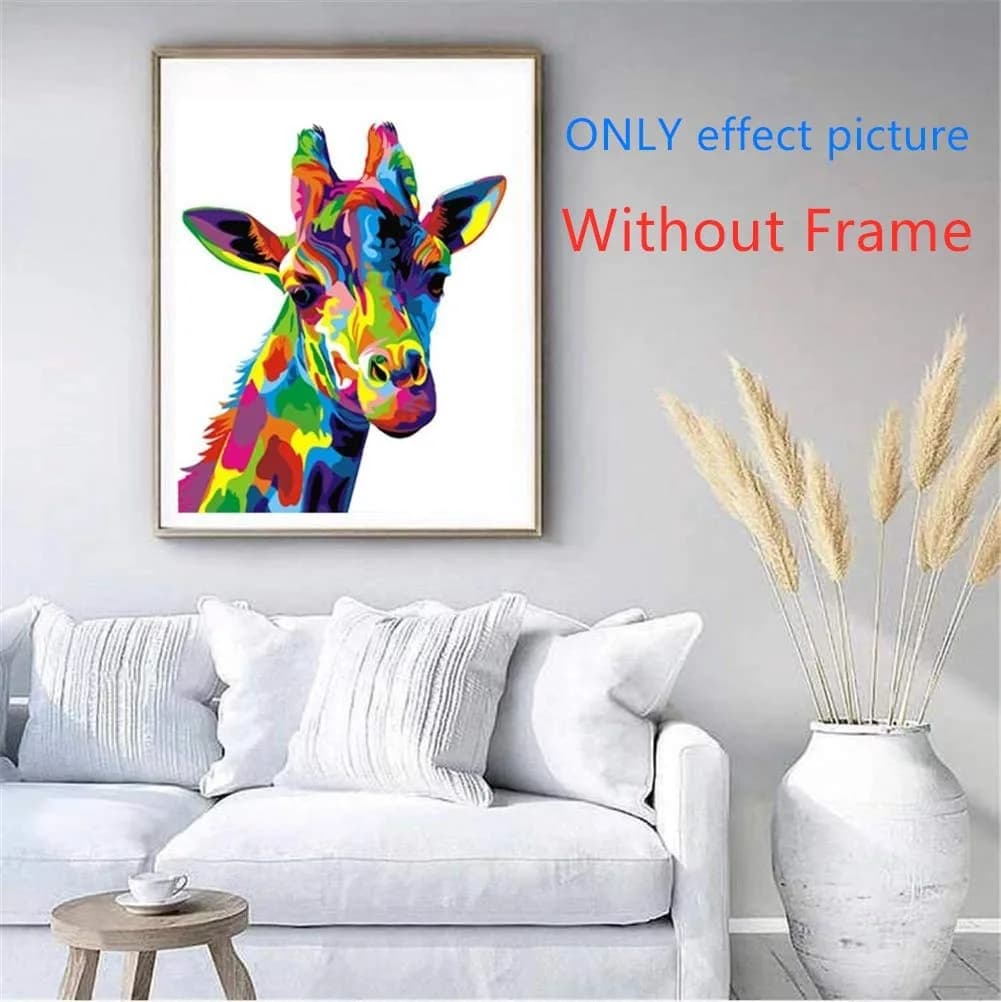 Komking Giraffe Paint by Numbers Kits for Kids & Adults | 40.6cm x 50.8cm (16"x20") Unframed Canvas - view 2