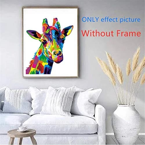 Komking Giraffe Paint by Numbers Kits for Kids & Adults | 40.6cm x 50.8cm (16"x20") Unframed Canvas thumbnail 2