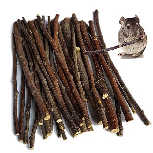 Sharllen Apple Sticks Pet Chew Toys for Rabbits & Small Animals | Organic 500g (18oz) | Supports Healthy Teeth thumbnail 1