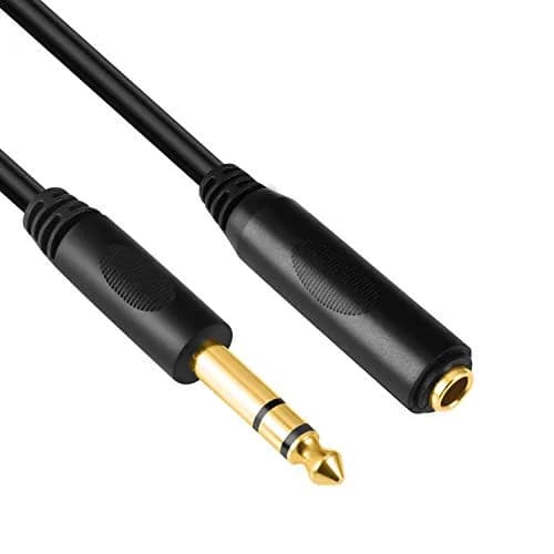 Devinal 6.35mm 1/4" TRS Audio Extension Cable 10 ft | Gold Plated Stereo Connector thumbnail 4