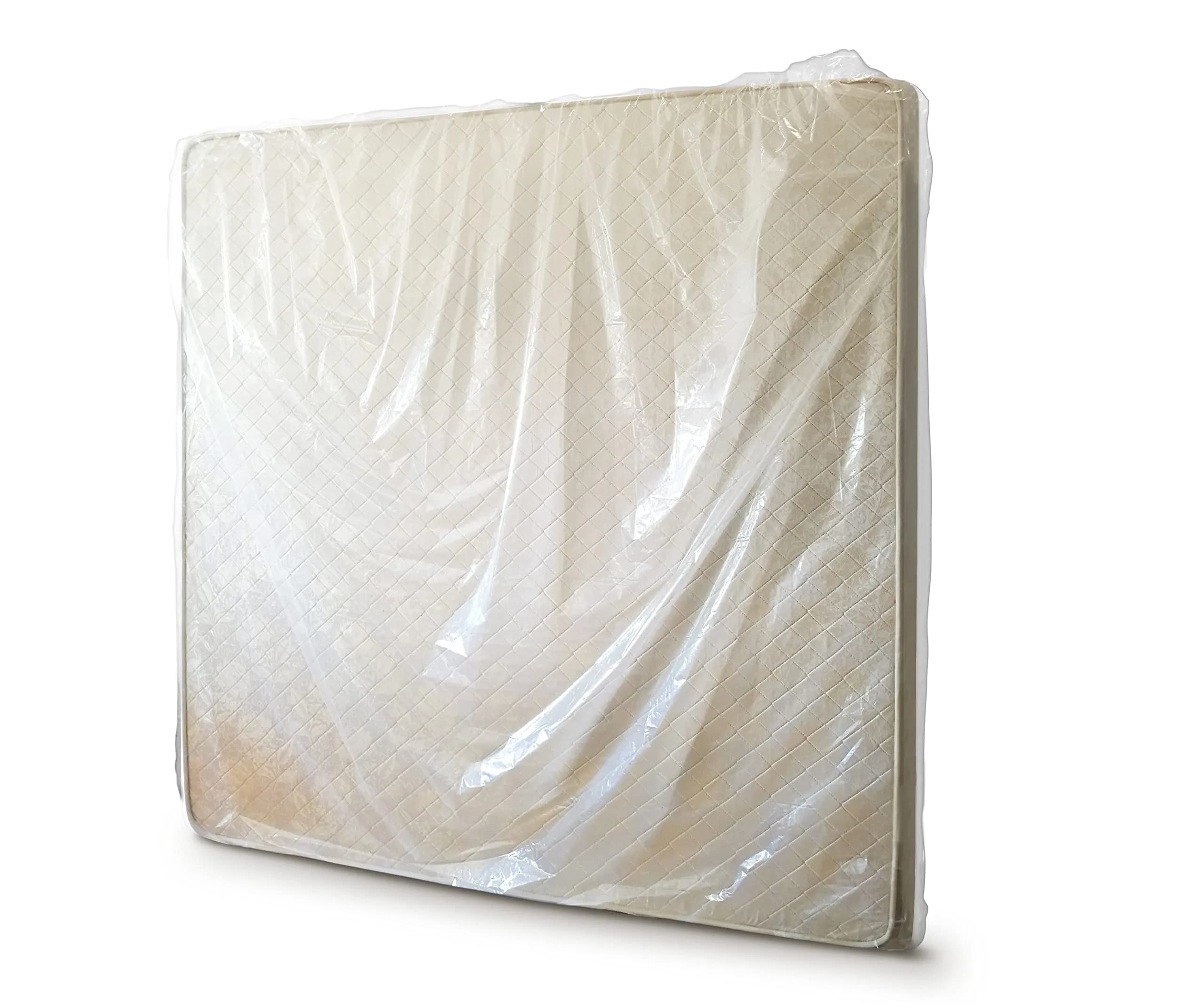 ComfortHome Mattress Bag for Moving and Storage, Twin/Full Size, 2-Pack (Clear) - view 7