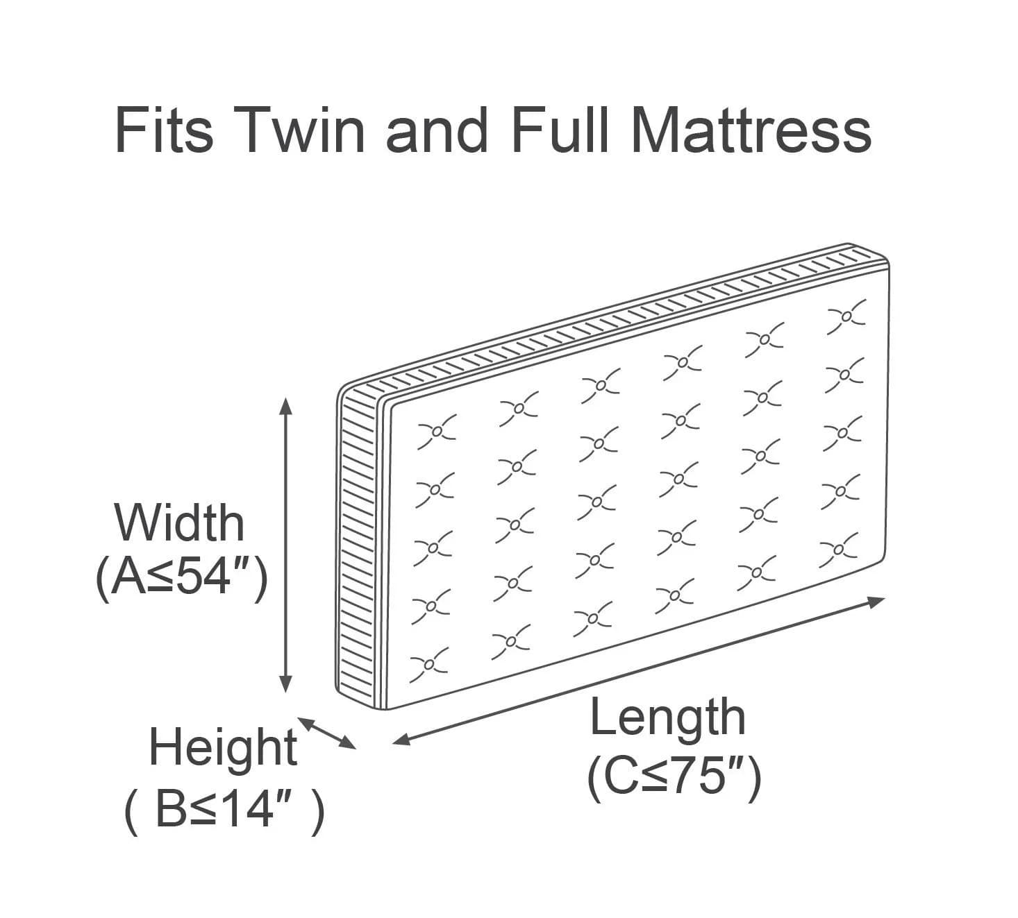ComfortHome Mattress Bag for Moving and Storage, Twin/Full Size, 2-Pack (Clear) - view 2