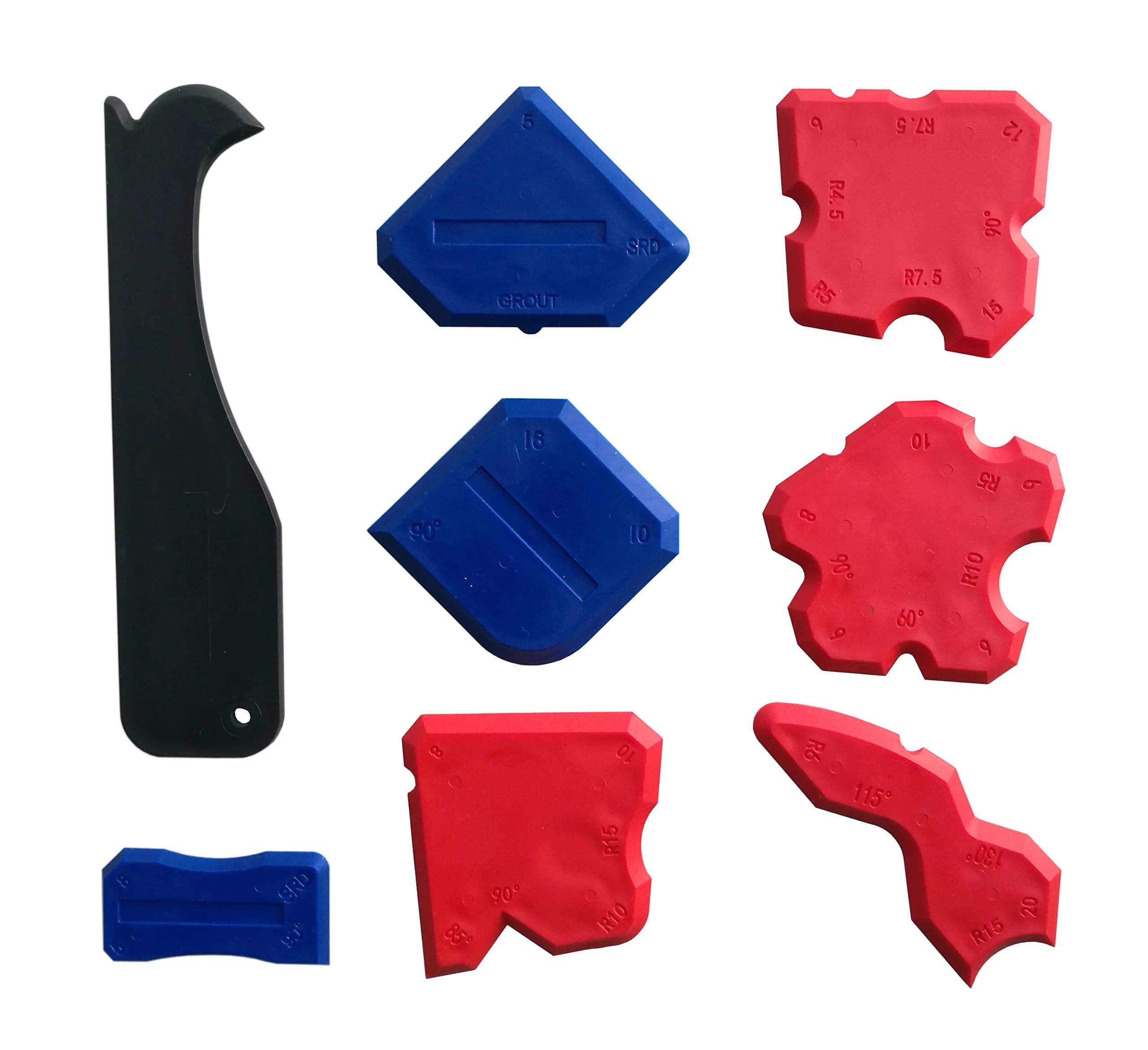 EONBES Silicone Sealant Finishing Tools - 8 Piece Set | Professional Caulk Smoother & Remover - main product image
