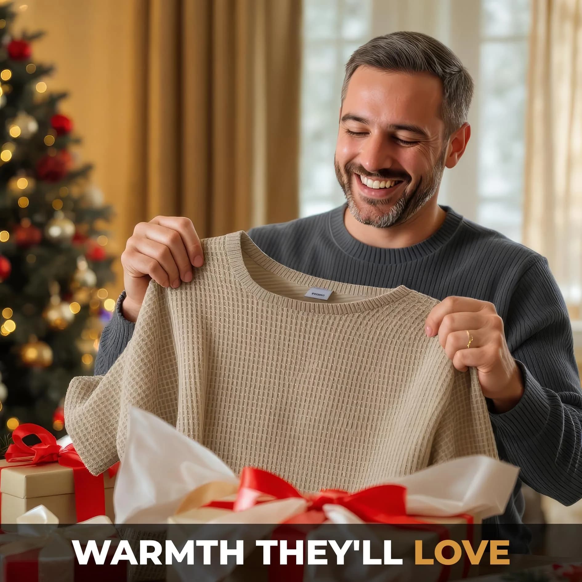 JMR Men’s Thermal Shirt Long Sleeve Heavyweight 100% Cotton Waffle Weave | Warm Breathable Base Layer or Standalone Cold Weather Essential thumbnail 5