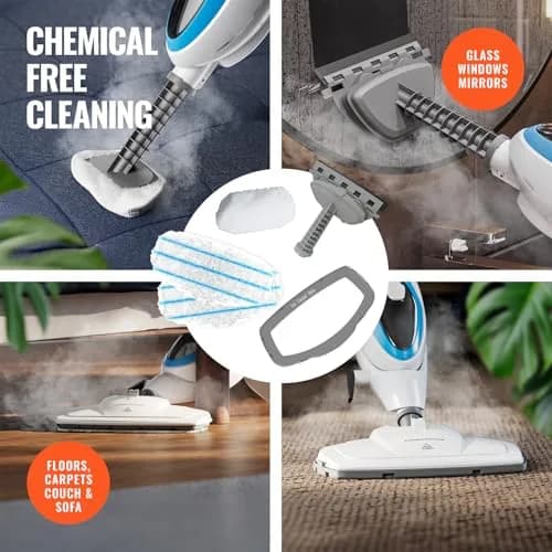 PurSteam 10-in-1 Steam Mop with Detachable Handheld Steam Cleaner for Tile Hardwood Floors | Chemical-Free, Rapid Heat, Multi-Accessory (120 chars) thumbnail 6