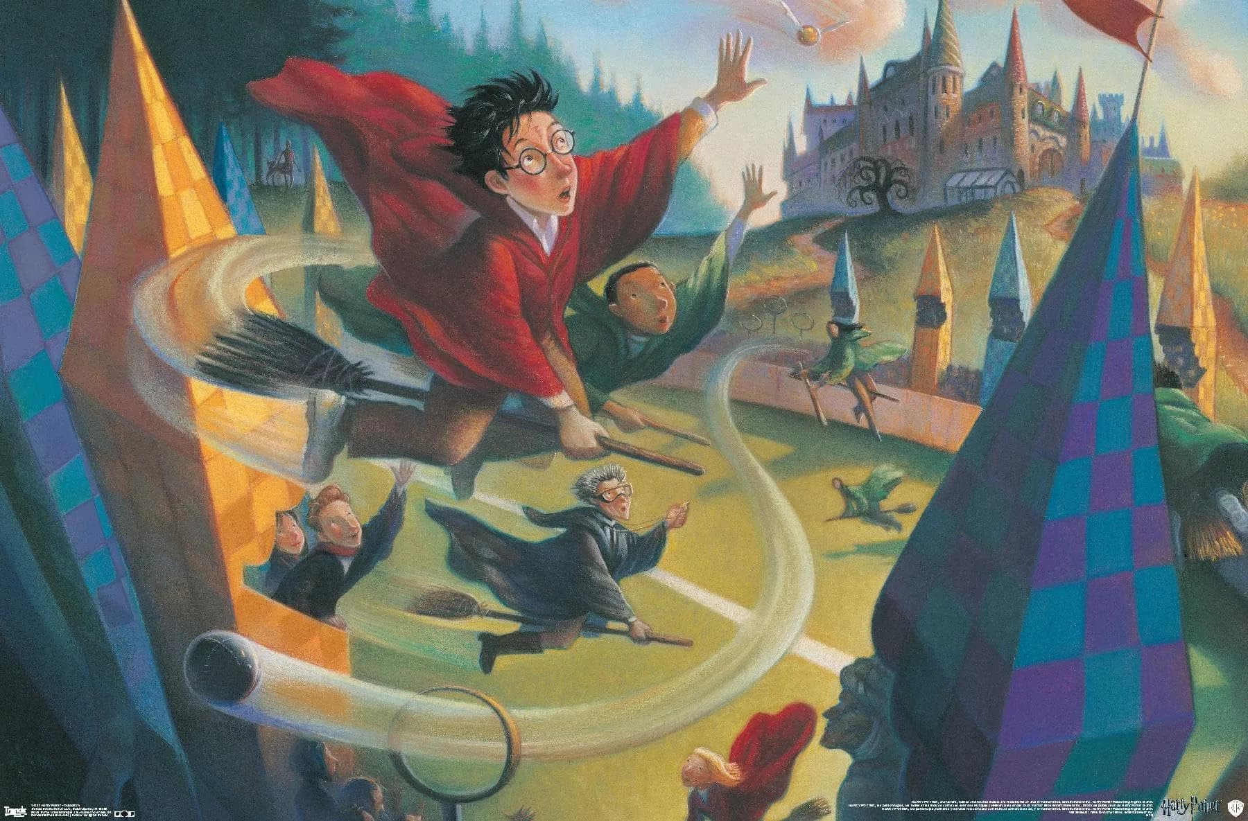Trends International Harry Potter-Quidditch Premium Wall Poster 22.375" x 34" | High-Resolution Wall Art — Premium Unframed Version