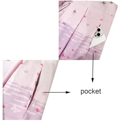 Girstunm Womens Pleated Vintage A line Midi Skirt Autumn Melody XXL | Retro 1950s Feminine Charm thumbnail 4