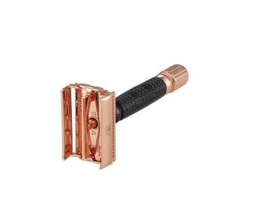 Vikings Blade Double Edge Safety Razor for Men + 5 Swedish Steel Blades + Luxury Case | Eco-Friendly & Reusable (Odin "Odin") thumbnail 5