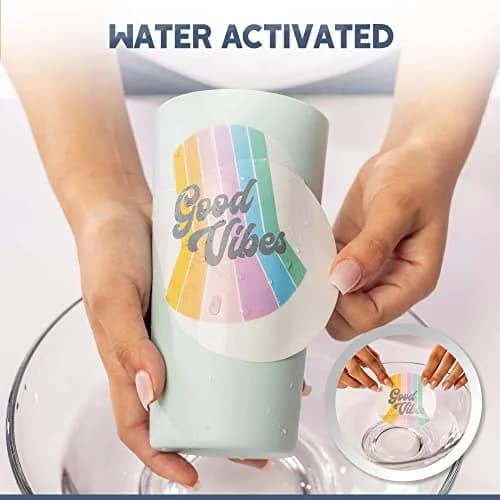 Hayes Waterslide Decal Paper for Inkjet Printers 20 Clear A4 Sheets | Quick Dry, Strong Adhesion, Easy Application thumbnail 2