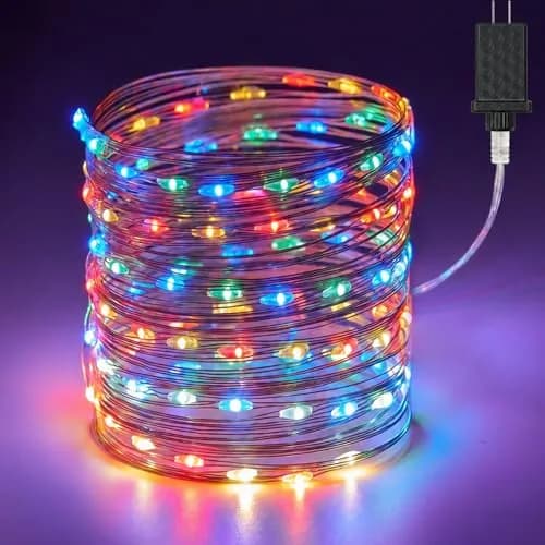 Minetom Multicolor Fairy String Lights 100 LEDs 10.1m (33 Ft) | Waterproof Copper Wire for Bedroom & Party Decor thumbnail 1