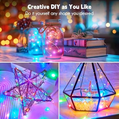 Minetom Multicolor Fairy String Lights 100 LEDs 10.1m (33 Ft) | Waterproof Copper Wire for Bedroom & Party Decor thumbnail 3
