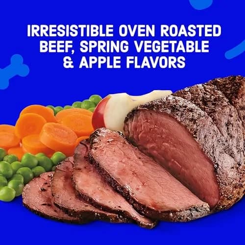 Kibbles 'n Bits Bistro Dry Dog Food, Beef Flavor, 3.5 lb. Bag, 4-Pack | Oven Roasted Beef & Veggies thumbnail 4