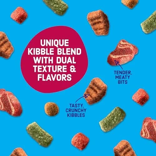 Kibbles 'n Bits Bistro Dry Dog Food, Beef Flavor, 3.5 lb. Bag, 4-Pack | Oven Roasted Beef & Veggies thumbnail 5