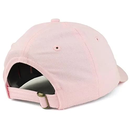 Trendy Apparel Shop Youth Small Fit Bio Washed Cotton Baseball Cap - Pink (1 Size) thumbnail 3