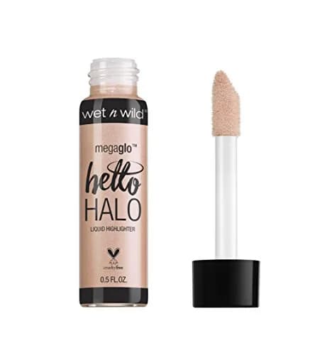 wet n wild MegaGlo Hello Halo Liquid Highlighter Makeup, Rose Gold Halo, 15ml (0.5 Fl Oz) | Shimmer Glow thumbnail 1