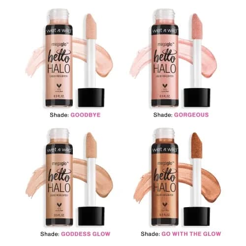 wet n wild MegaGlo Hello Halo Liquid Highlighter Makeup, Rose Gold Halo, 15ml (0.5 Fl Oz) | Shimmer Glow thumbnail 7