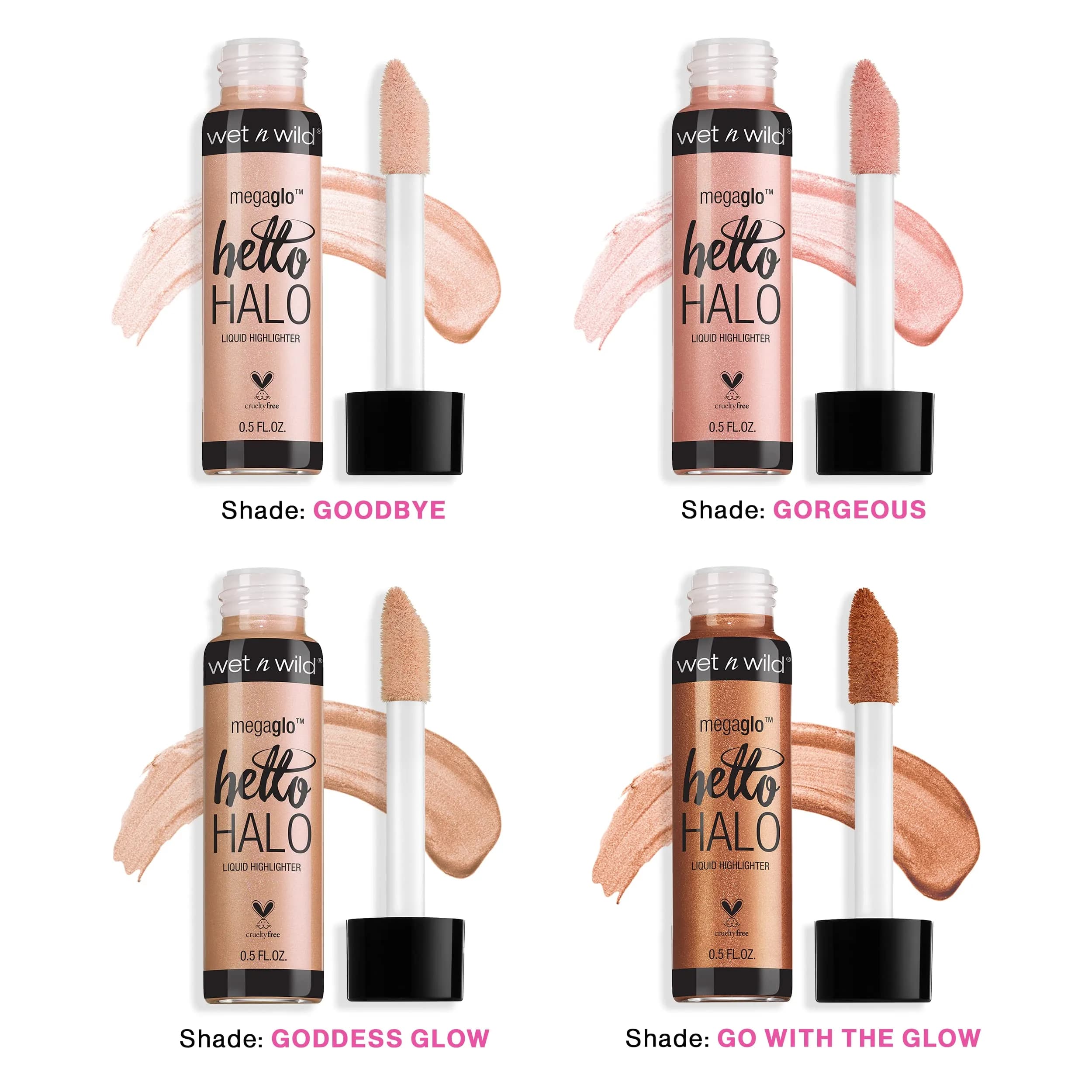 wet n wild MegaGlo Hello Halo Liquid Highlighter Makeup, Rose Gold Halo, 15ml (0.5 Fl Oz) | Shimmer Glow - view 7