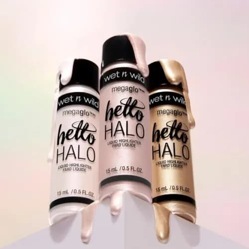 wet n wild MegaGlo Hello Halo Liquid Highlighter Makeup, Rose Gold Halo, 15ml (0.5 Fl Oz) | Shimmer Glow thumbnail 3