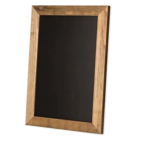 Ilyapa Framed Kitchen Chalkboard Sign, 12x16 Inch | Rustic Brown Wall Decor thumbnail 1