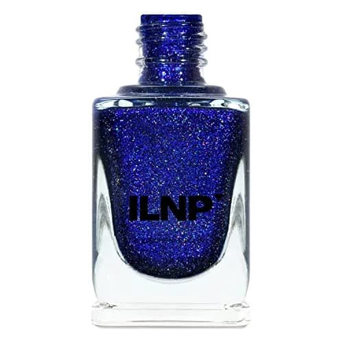 ILNP Downpour - Bold Indigo Blue Holographic Nail Polish | 0.4 Fl Oz, Breathtaking Radiance thumbnail 1