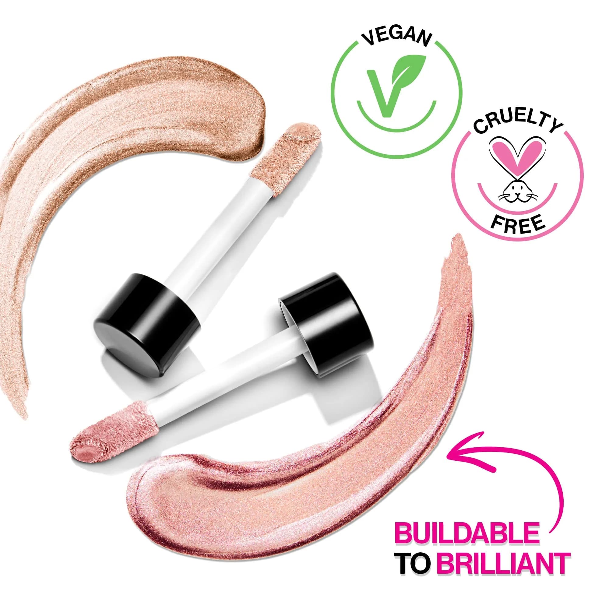 wet n wild MegaGlo Hello Halo Liquid Highlighter Makeup, Go With The Glow, 15ml (0.5 Fl Oz) | Shimmering Pearl Pigments for Radiant Skin - view 2