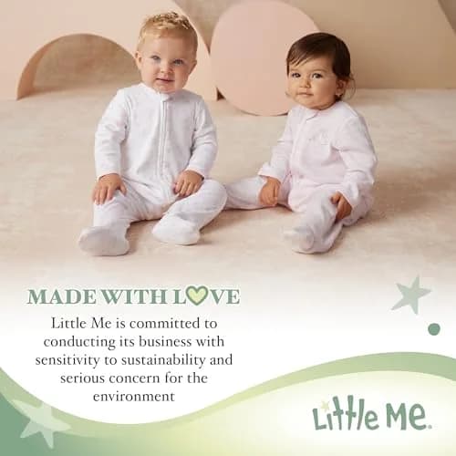 Little Me Baby Boys 3-pack 100% Cotton Scratch Free Tag Onesies, Newborn US | Soft, Safe & Stylish thumbnail 5