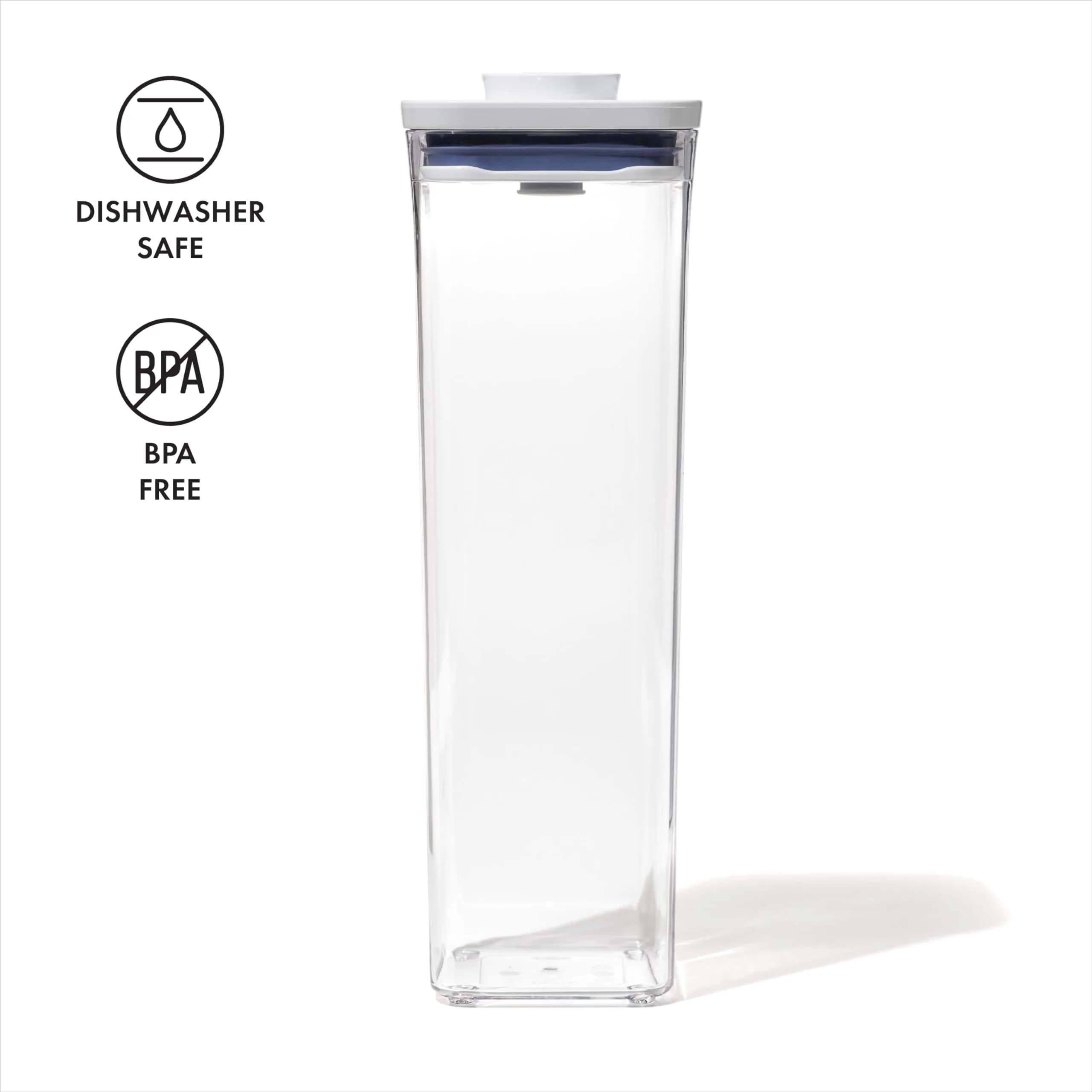 OXO Good Grips POP Container - Airtight Food Storage - Small Square Tall 2.3 Qt (2.1 L) | Keeps Dry Foods Fresh - view 5