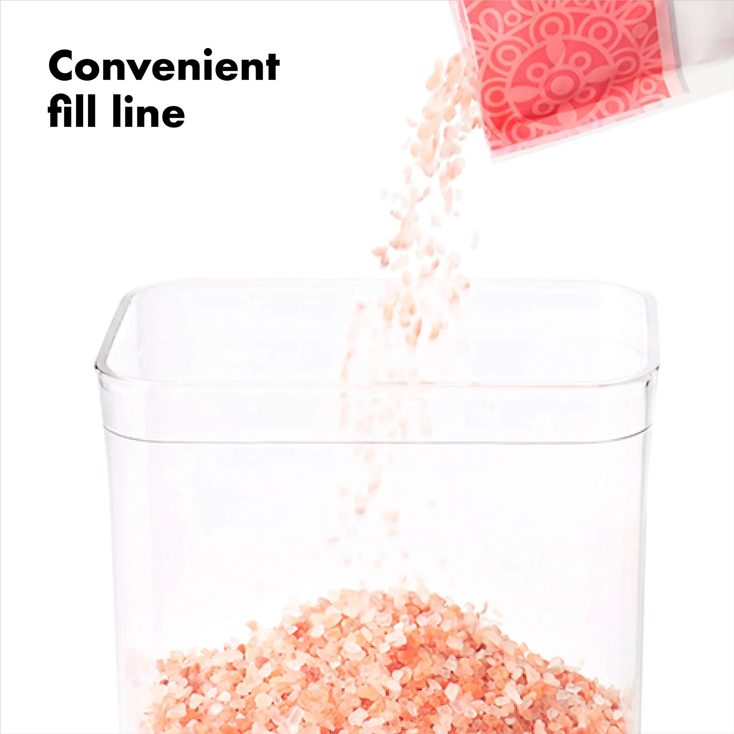 OXO Good Grips POP Container - Airtight Food Storage - Small Square Tall 2.3 Qt (2.1 L) | Keeps Dry Foods Fresh - view 3