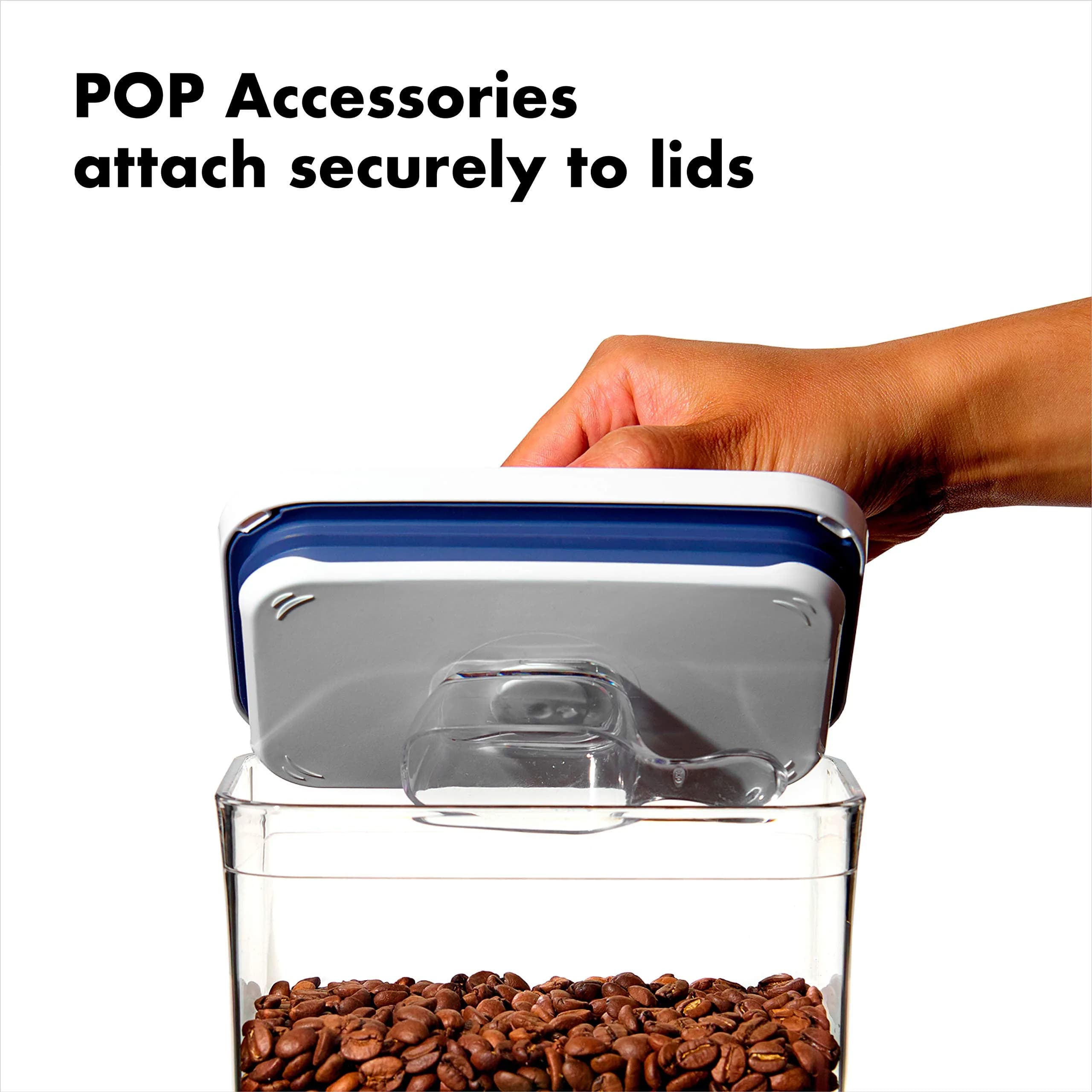OXO Good Grips POP Container - Airtight Food Storage - Small Square Tall 2.3 Qt (2.1 L) | Keeps Dry Foods Fresh - view 4