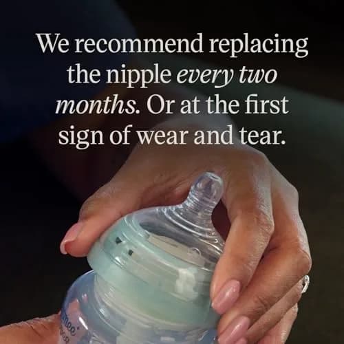 Tommee Tippee Advanced Anti-Colic Baby Bottle Nipples, Slow Flow, 0+ Months, Pack of 2 | Breast-Like for Natural Latch thumbnail 7