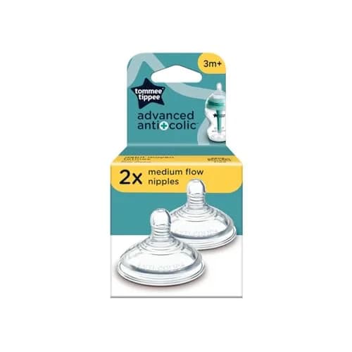 Tommee Tippee Advanced Anti-Colic Baby Bottle Nipples, Slow Flow, 0+ Months, Pack of 2 | Breast-Like for Natural Latch thumbnail 8