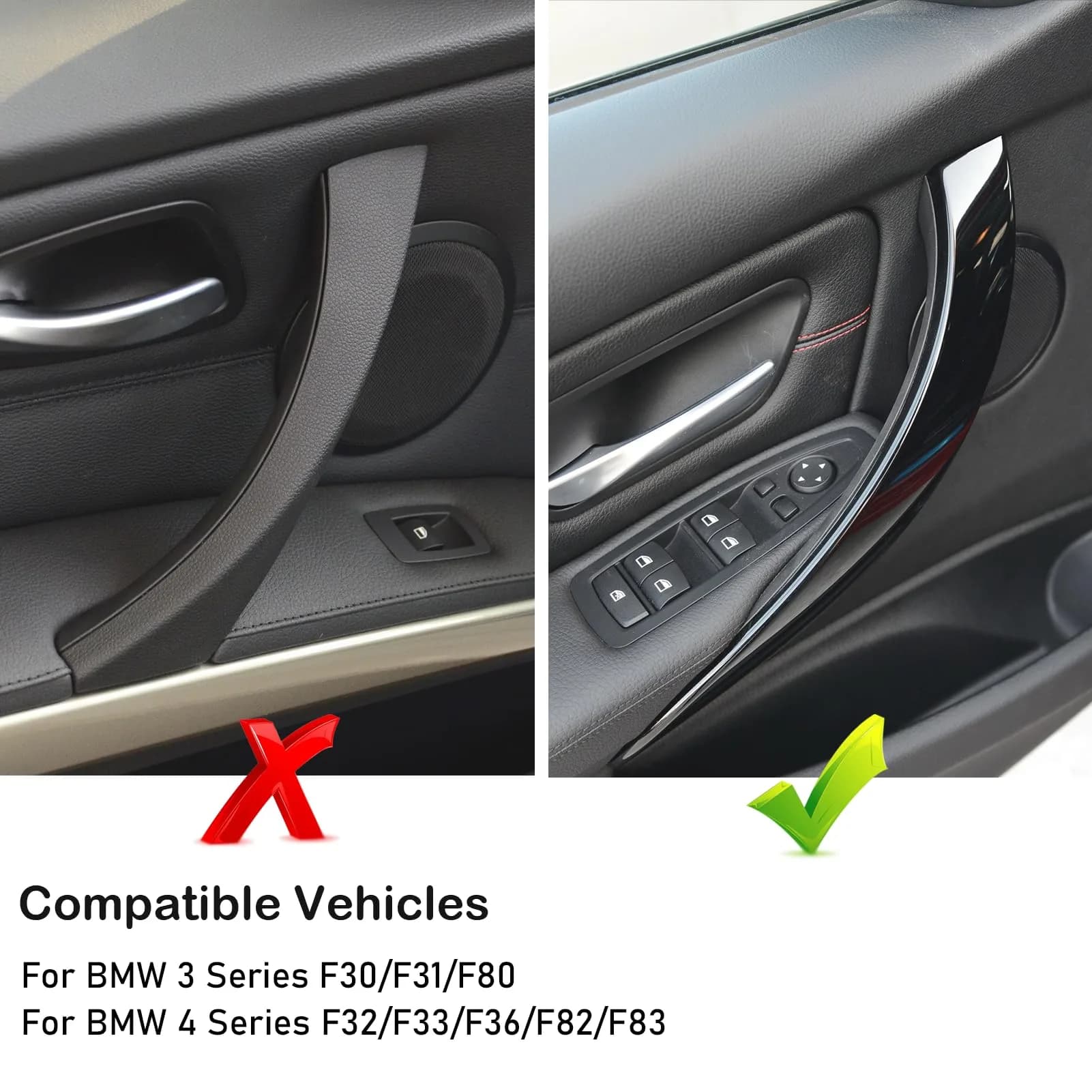 Jaronx Beige Right Front Door Handle for BMW 3 Series 2012-2018 & 4 Series 2014-2017 (1 Piece) - view 2