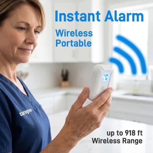 HENDUN Motion Sensor Doorbell & Bed Alarm for Elderly Dementia | 1 Receiver & 1 Transmitter thumbnail 6