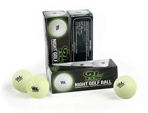 R&L Night Golf Balls Glow in the Dark 12 Pack + Flashlight | Long-Lasting Bright Luminous Balls thumbnail 7
