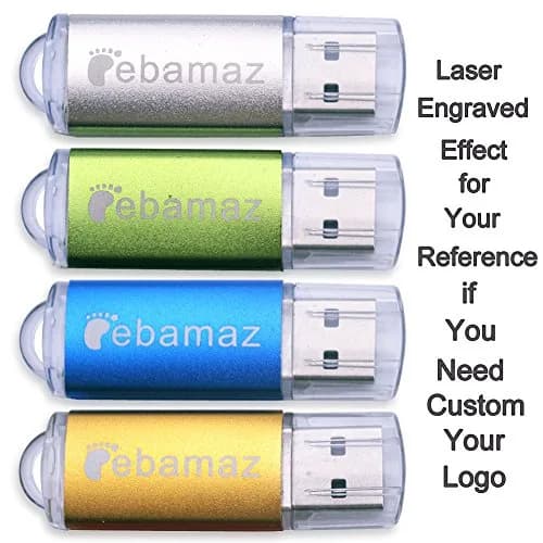 ebamaz 512MB USB 2.0 Metal Key Flash Drives 5-Pack | High Read/Write Speed thumbnail 4