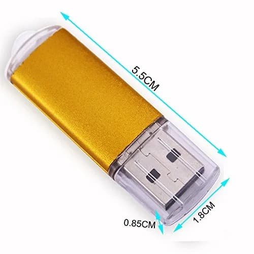 ebamaz 128MB USB 2.0 Metal Key Flash Drives 5-Pack | Plug-and-Play Data Storage thumbnail 6