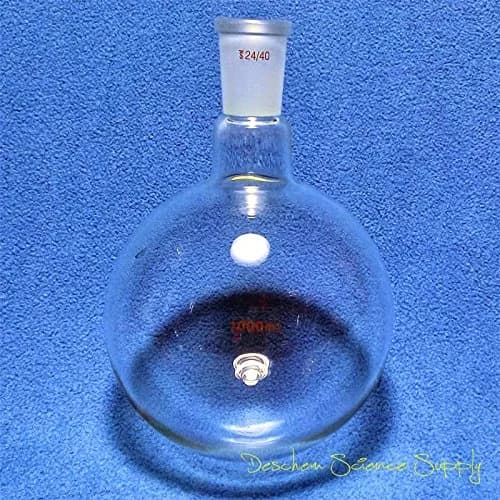 Deschem 1000ml 24/40 Round Bottom Glass Flask 1L | Borosilicate Lab Boiling Vessel thumbnail 5