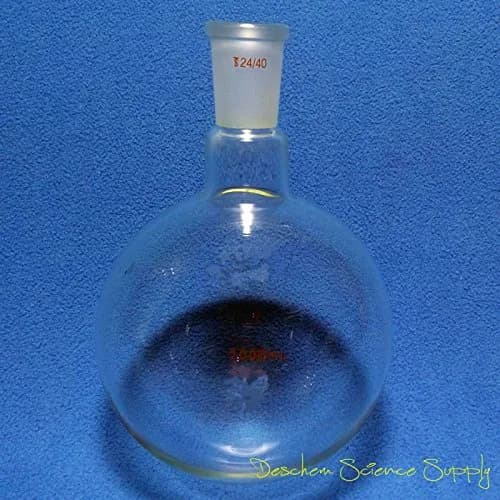 Deschem 1000ml 24/40 Round Bottom Glass Flask 1L | Borosilicate Lab Boiling Vessel thumbnail 6