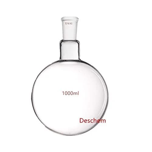 Deschem 1000ml 24/40 Round Bottom Glass Flask 1L | Borosilicate Lab Boiling Vessel thumbnail 2