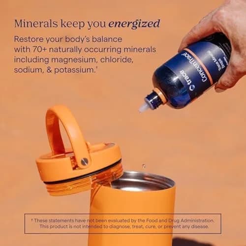 Trace Minerals ConcenTrace Drops, 70+ Ionic Trace Minerals, 24 fl oz (710ml) | Great Salt Lake Source thumbnail 4